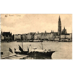 Anvers La Rade Postcard
